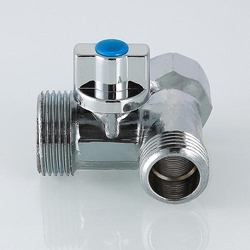 Valtec 1/2" х 3/4" х 1/2" Тройник бытовой с шаровым краном