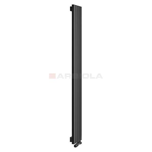 Arbiola Liner V 1800-36-08 секции черный вертикальный радиатор c нижним подключением