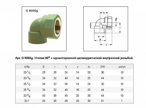 Baenninger Уголок  ВР 32 x 1"