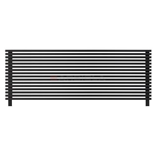 Arbiola Gorizont Compact HZ 2500-63-16 секции черный горизонтальный радиатор c боковым подключением с ножками