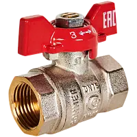 ROMMER Кран шаровой, ВР/ВР, ручка бабочка 1/2"