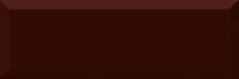 Absolut Keramika Poppy Monocolor Biselado Brillo Marron 10x30 см Настенная плитка