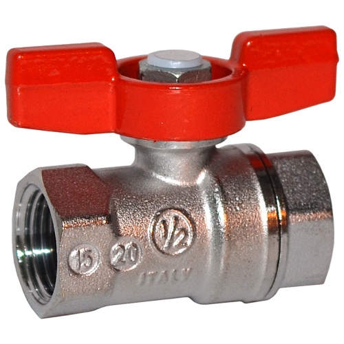 Giacomini 3/4" ВР/ВР Кран шаровой хромированный (ручка-бабочка)