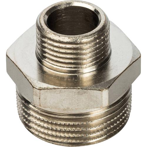 STOUT Ниппель НН переходной никелированный 3/8"X1/4