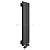 Arbiola Liner V 700-36-32 секции черный вертикальный радиатор c нижним подключением