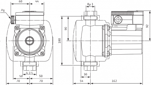 Wilo TOP-Z 25/6  DM PN6/10 Циркуляционный насос