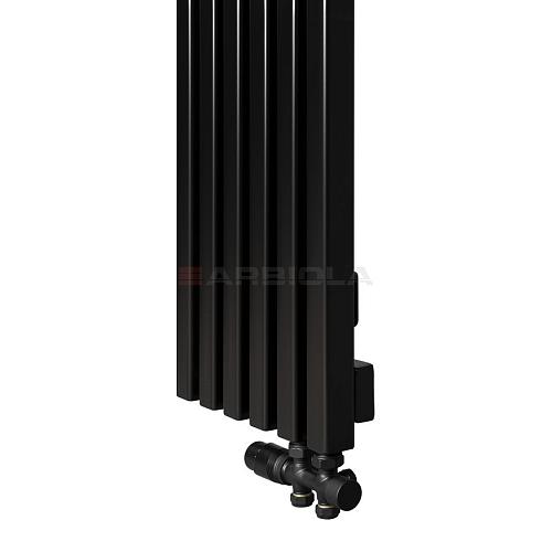  Arbiola Ritmo V 500-40-08 секции черный вертикальный радиатор c нижним подключением