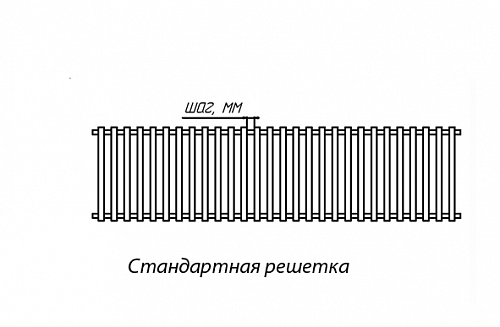 Бриз КЗТО 200 - 1200 мм Решетка декоративная полированная