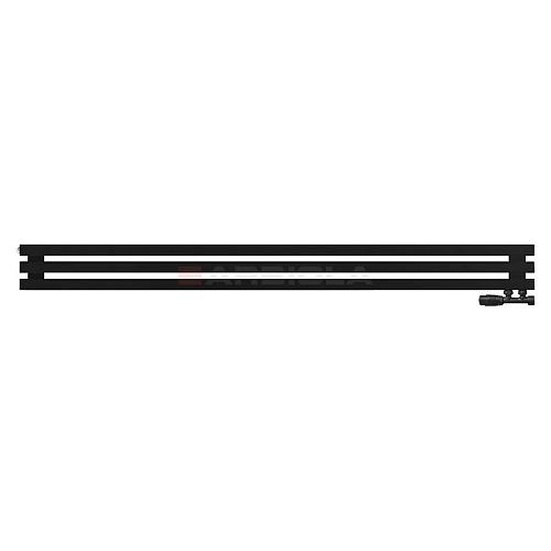 Arbiola Ritmo Gorizont V 1500-40-03 секции чёрный горизонтальный радиатор c нижним подключением