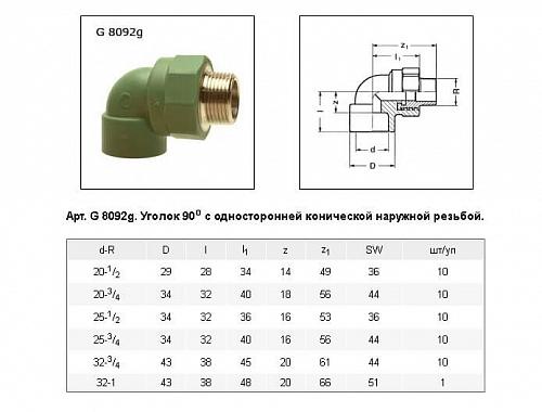 Baenninger Уголок НР 20 x 3/4"