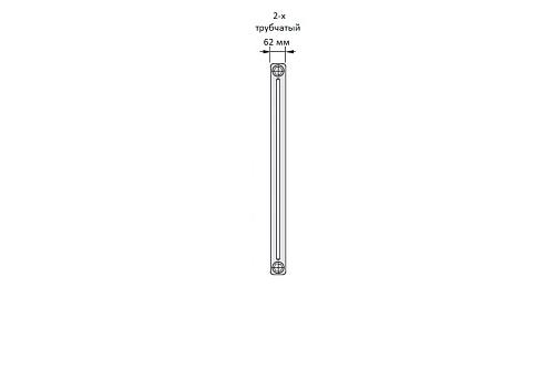 Zehnder Charleston Completto 2180/06 V001 1/2" RAL 9017 matt/9217 нижнее подключение черный матовый