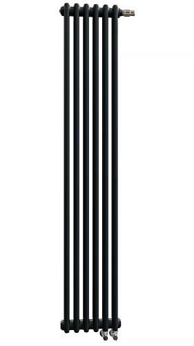 Zehnder Charleston Completto 2180/06 V001 1/2" RAL 9017 matt/9217 нижнее подключение черный матовый