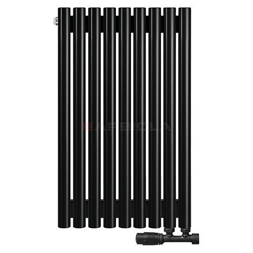 Arbiola Iris 42 V 700-42-09 секции черный вертикальный радиатор c нижним подключением