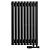 Arbiola Iris 42 V 700-42-09 секции черный вертикальный радиатор c нижним подключением