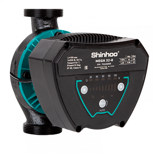 SHINHOO MEGA 25-8 1x230V Циркуляционный энергоэффективный насос