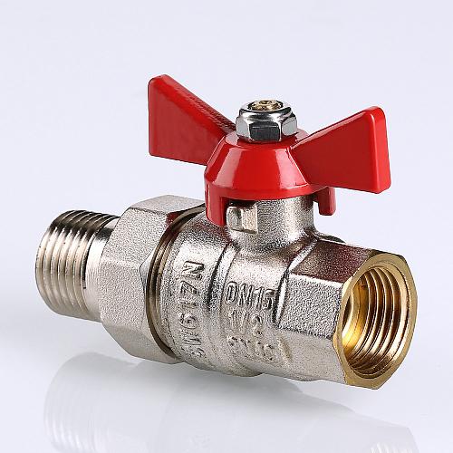 Valtec Base 1/2" Кран шаровой внутренняя/наружная резьба с полусгоном