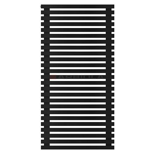 Arbiola Gorizont Ritmo H 750-40-25 секций чёрный горизонтальный  радиатор c боковым подключением