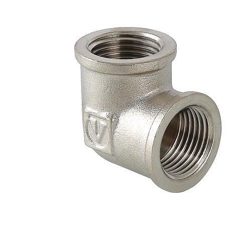 Valtec 3/4" Угольник угловой латунный никелированный