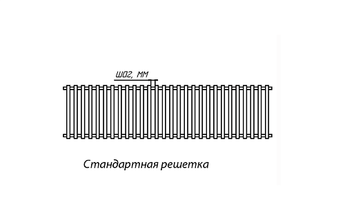 Бриз КЗТО 260 - 4000 мм Решетка декоративная бук