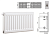 Prado Universal U33 500x2600 стальной панельный радиатор с нижним подключением