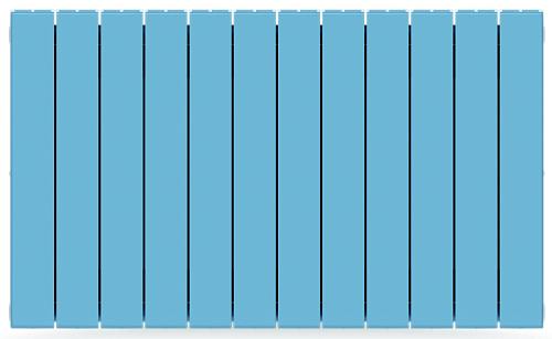 Rifar Supremo 500 - 12 секции Сапфир биметаллический секционный радиатор