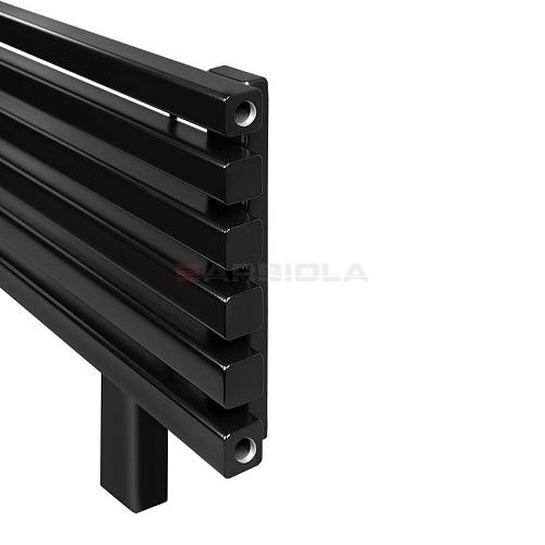 Arbiola Gorizont Ritmo HZ 700-40-37 секций чёрный горизонтальный  радиатор c боковым подключением (на ножках)