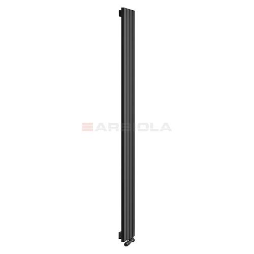 Arbiola Liner V 2200-36-12 секции черный вертикальный радиатор c нижним подключением