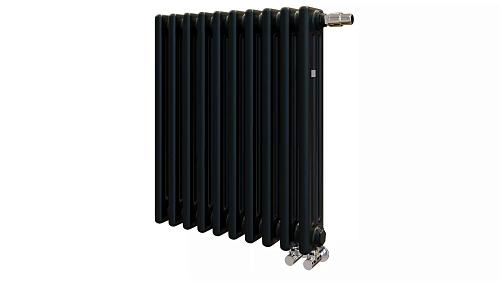 Zehnder Charleston Completto 3057/16 V001 1/2" RAL 9017 matt/9217 нижнее подключение черный матовый