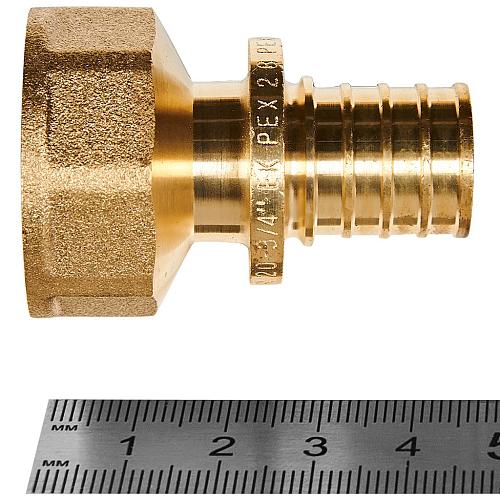 ROMMER Переходник с внутренней резьбой 20xG3/4 для трубы из сшитого полиэтилена аксиальный