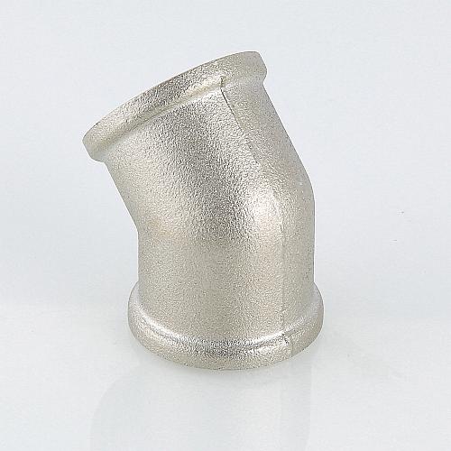 Valtec 3/4" Угольник угловой латунный никелированный 45°