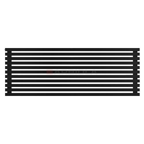 Arbiola Gorizont Ritmo H 1500-40-11 секций чёрный горизонтальный  радиатор c боковым подключением