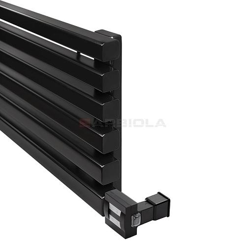 Arbiola Gorizont Ritmo V 700-40-32 секции чёрный горизонтальный радиатор c нижним подключением