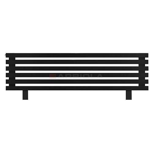 Arbiola Gorizont Ritmo HZ 1200-40-06 секций чёрный горизонтальный  радиатор c боковым подключением (на ножках)
