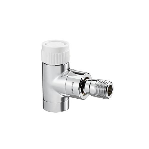 Oventrop Combi E 1/2"ВРх1/2"НР Вентиль на обратную подводку угловой хром 