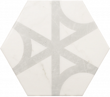 Equipe Carrara Hexagon Flow 17,5х20 см Напольная плитка