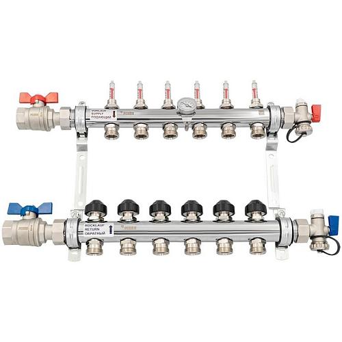 РЕХАУ К-т коллекторов HKV-D из нерж. стали на 6 контура с шар. кранами