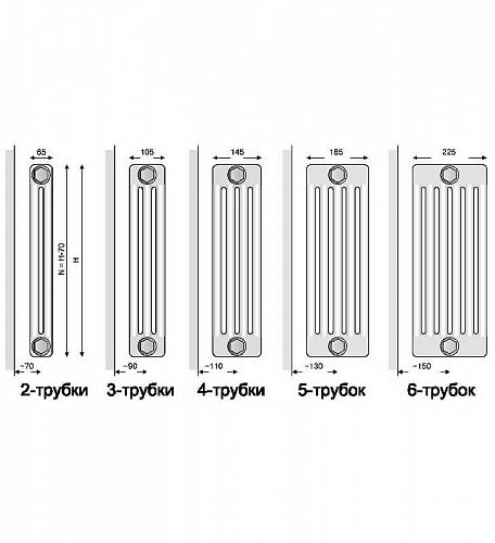 Arbonia 3037 18 секций стальной трубчатый радиатор