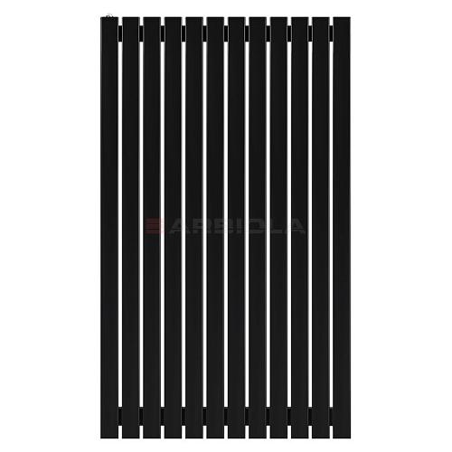 Arbiola Mono H 1200-60-12 секции черный вертикальный радиатор c боковым подключением
