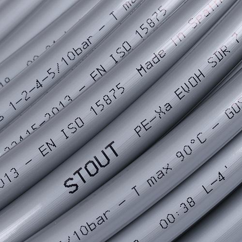 STOUT PEX-a 16х2,2 (410 м) труба из сшитого полиэтилена серая