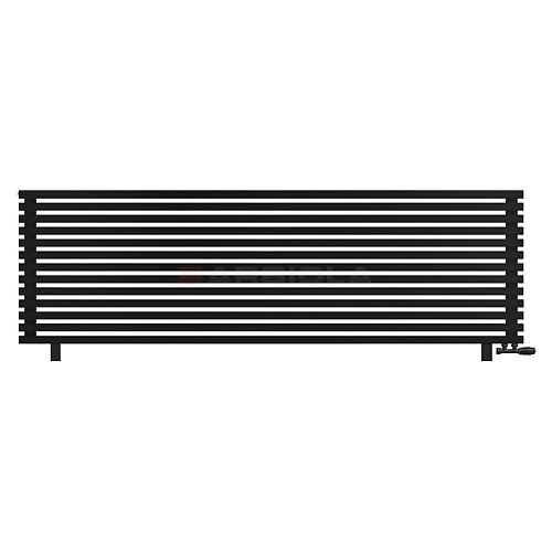 Arbiola Gorizont Ritmo VZ 2500-40-13 секций чёрный горизонтальный  радиатор c нижним подключением (на ножках)