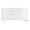 Arbiola Gorizont Ritmo VZ 1200-40-10 секций белый горизонтальный  радиатор c нижним подключением (на ножках)