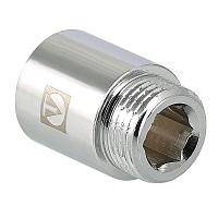 Valtec 3/4" x 25 мм Удлинитель хромированный внутренняя/наружная резьба