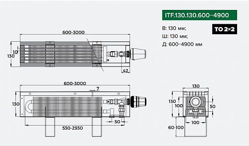 Itermic ITF 130-130-900 конвектор напольный