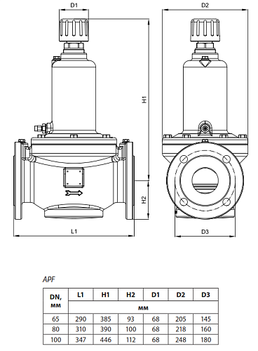 Danfoss APF DN100 (003Z5765) Клапан балансировочный 