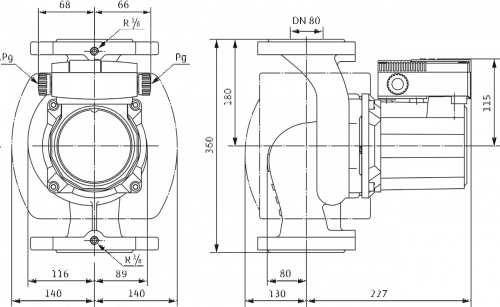 Wilo TOP-S 80/7 DM PN6 Циркуляционный насос фланцевый