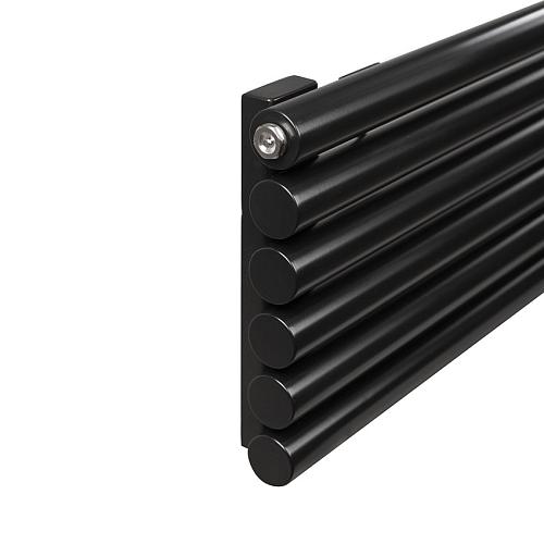 Arbiola Gorizont Iris H 1200-42-12 секции черный горизонтальный радиатор c боковым подключением