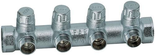 Far Запорный коллектор 3/4" ВР-ВР с 4 отводами М24х19
