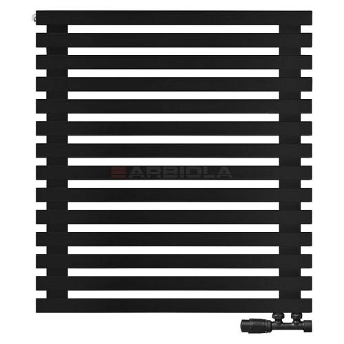 Arbiola Ritmo Gorizont V 1000-40-14 секций чёрный горизонтальный радиатор c нижним подключением