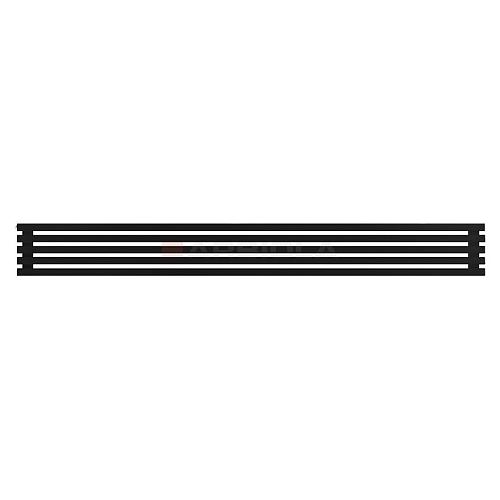 Arbiola Gorizont Ritmo H 2500-40-05 секций чёрный горизонтальный  радиатор c боковым подключением
