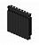 Rifar Monolit Ventil 500 10 секции антрацит биметаллический радиатор с нижним подключением
